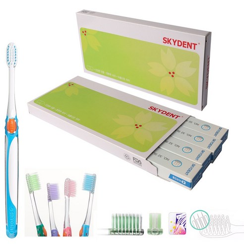 스카이덴트 32slim 칫솔 세트: 섬세한 미소를 위한 선물 스카이덴트칫솔