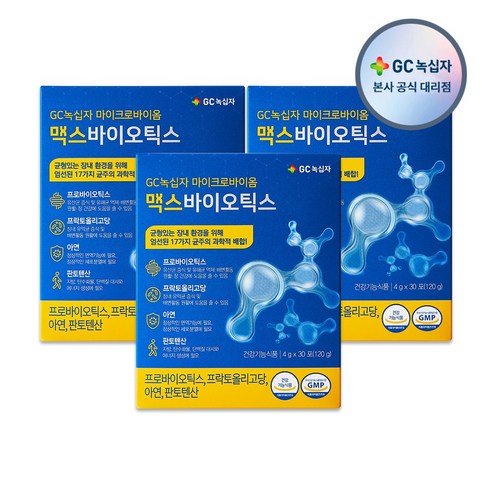 GC녹십자 맥스바이오틱스 4g x 30포 x6개/n, 120g, 3개