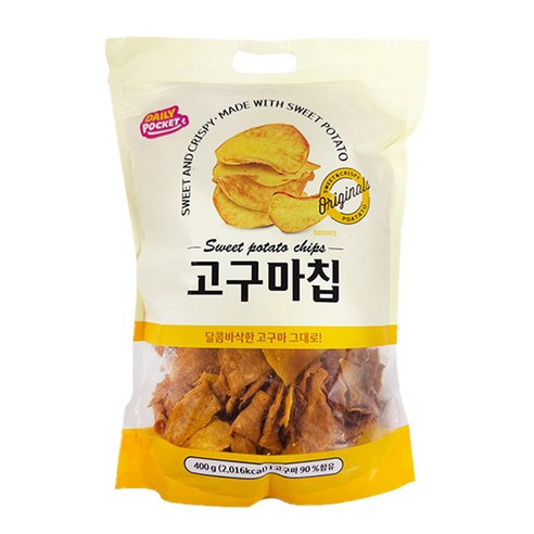데일리포켓 고구마 그대로 고구마칩 400g, 400g, 1개