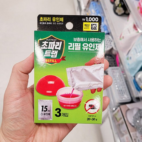 초파리트랩 리필액 15ml x 3개입 1043618, 단품