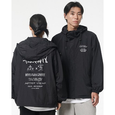 아티스트웨어 ARTISTWEAR ATW x HOOLIGAN 로컬서울 후드 바람막이