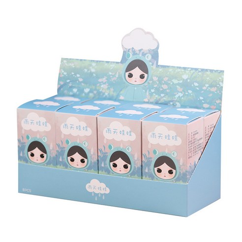 DFMEI 우천 큐티 테이블 수지 소품 아이디어 선물 생일, 색깔2, 블라인드 박스