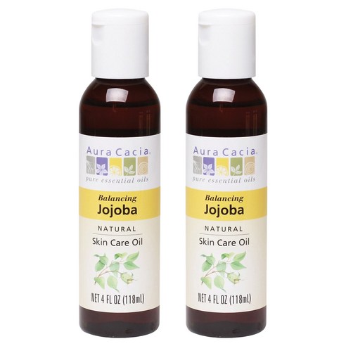 아우라카시아 내추럴 스킨 케어 오일 밸런싱 호호바, 118ml, 2개