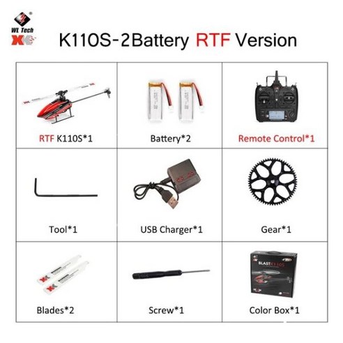 WLtoys XK K110S RTF 2B 2.4G 6CH 3D 6G 시스템 브러시리스 모터 RC 쿼드콥 업그레이드 드론 s-hw110