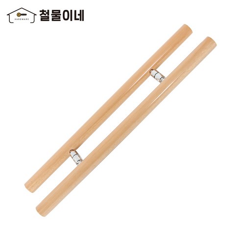 철물이네 강화도어 손잡이 340mm 원목 H자 월넛, 단일상품(월넛), 고객직접설치, 1개