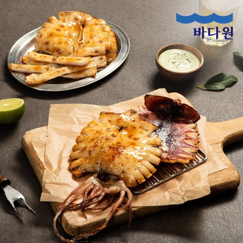 바다원 [바다원] 국내산 촉촉한 피데기 반건조 오징어 5미 (500g내외), 5개