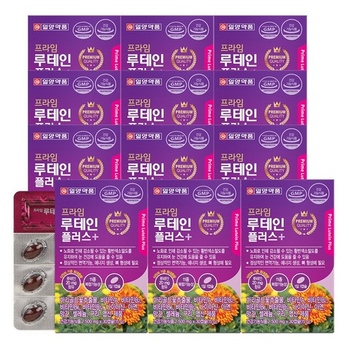 일양약품 프라임 루테인 플러스 30캡슐(1개월분), 30정, 12개