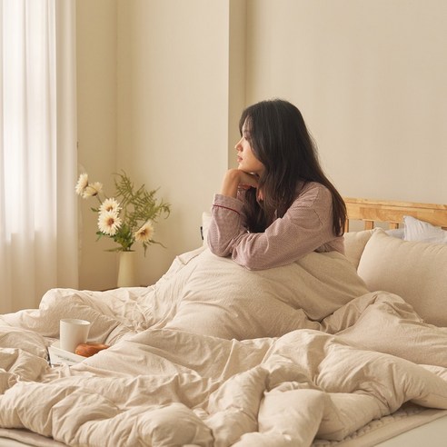 편안함, 위생, 통기성을 위한 무드 M2워싱 진드기방지 사계절 차렵이불