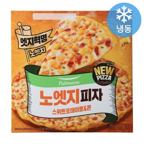 풀무원 노엣지피자 스위트포테이토&콘, 1개, 365g