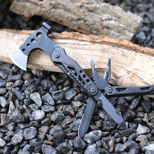 캠핑 도끼 손도끼 장작 캠핑용 미니, 02.멀티툴형 도끼+파우치, 1세트