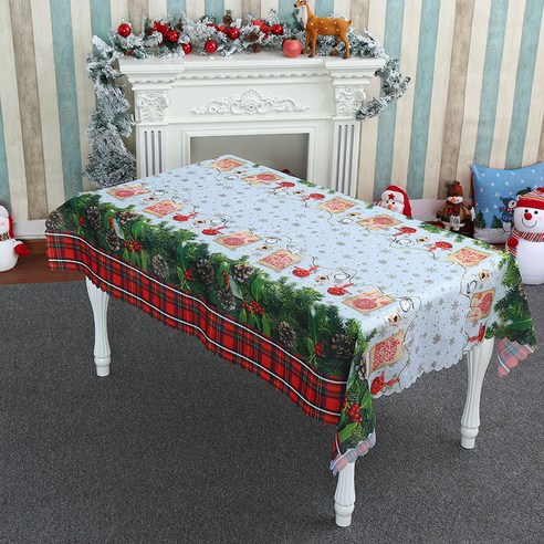 새로운 크리스마스 축제 장식 폴리 에스터 식탁보 홈 장식 테이블 플래그 식탁 매트 레스토랑 레이아웃 용품, 하나, 1.8 M 긴 스타일 Ii