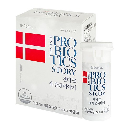 덴프스 덴마크 유산균 이야기 170mg x 30캡슐 1개월분, 1개