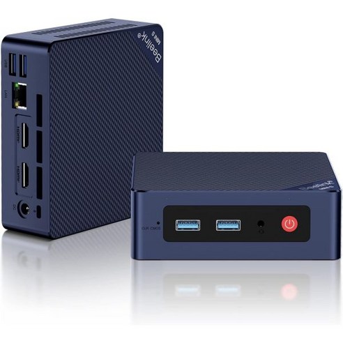 Beelink 비링크 미니 S12 프로 PC 12번째 인텔 올더레이크N100 최대 3.4GHz TDP 6W 8GB DDR4 RAM 256GB PCIex1 SSD 컴퓨터 지원 4K6, N95 8G+256G