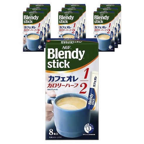 블렌디 스틱 카페오레 칼로리 하프, 5.7g, 8개입, 10개