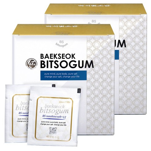 백석빛소금 12시간 (3gx100포) 용융소금 고급소금, 2개, 300g