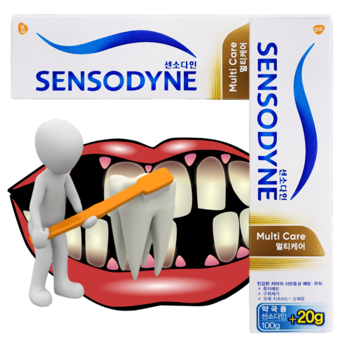 밝고 건강한 미소를 위한 멀티케어 치약