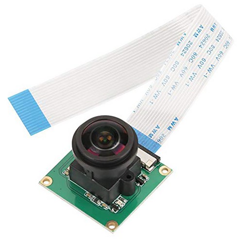 Xzante 5MP 카메라 모듈 175도 대형 렌즈 라즈베리 파이 4/3/2 세대용 자동 전환 가능한 IR 컷, 블랙 & 그린, 인쇄 회로 기판