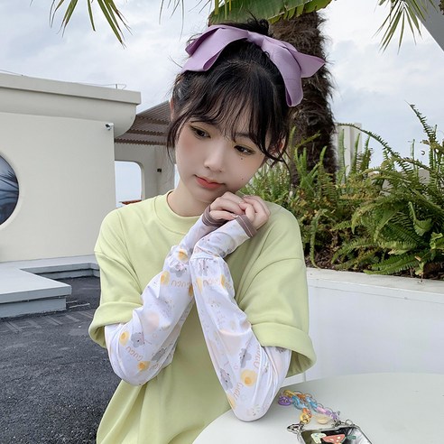 DFMEI Ins 여름 느슨한 선 스크린 아이스 실크 소매 여성용 양산 얇은 팔 팔 보호대 슬리브, DFMEIGUGU지갑브라운