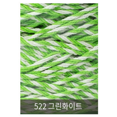 [니터스]동방 24합(1000g) 색사, 522 그린화이트