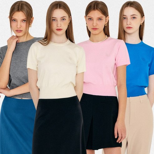 제너럴아이디어 WOMAN GNRL 에센셜 하프 니트 4COL / WBC1L05505 Best Top3