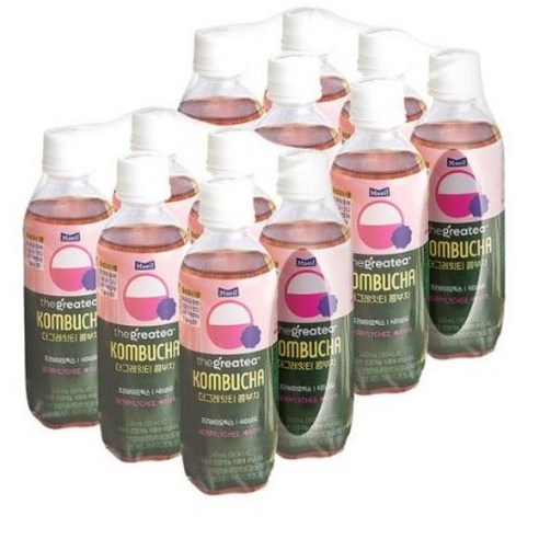 매일유업 더그레잇티 콤부차 베리리치, 300ml, 12개