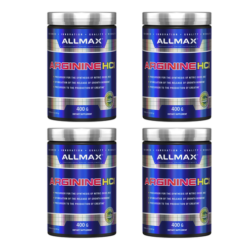올맥스 아르기닌 HCI 글루텐 프리 비건, 400g, 4개