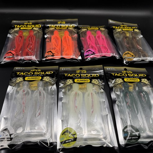 평화낚시 아이피스 대구라바 채비 V1 전컬러 세트 리뷰