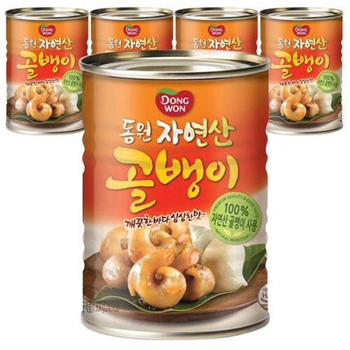 동원 자연산 골뱅이 통조림, 300g, 5개