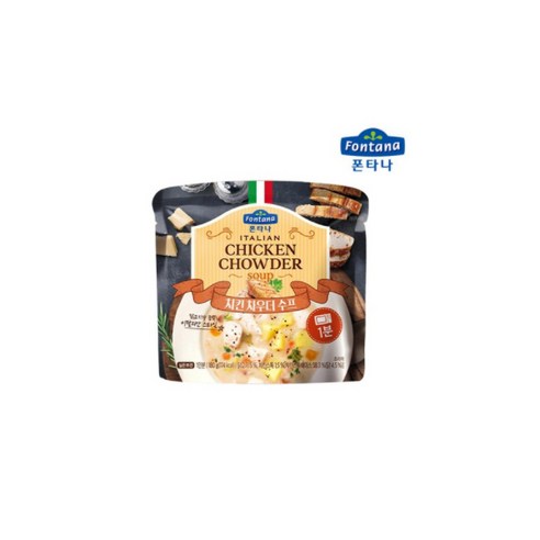 폰타나 이탈리안 치킨 차우더 크림 수프, 180g, 10개