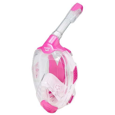 퍼니테일 피쉬아이 풀페이스 스노클링 마스크, 그린