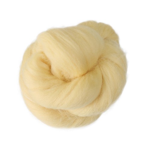 [모핸] 양모 (100g)/ 양모펠트 니들 펠트 DIY 공예 실 만들기, 3.크림, 1개