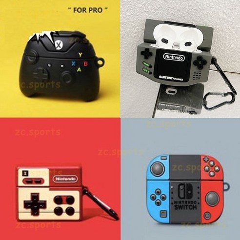 에어팟 귀여운 닌텐도 ( Nintendo) 스위치 엑스박스 게임 에어팟케이스 커플케이스, no.2, airpods pro