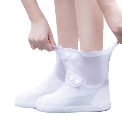 레인커버 남녀 레인발커버 미끄럼방지 두껍고 내마모성 바닥 TPE 방수화커버 비오는날 레인부츠커버