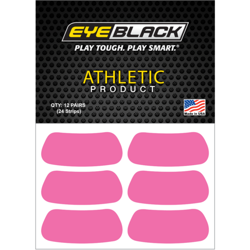 EYEBLACK Pink 컬러 아이블랙 12 pair (24개) 아이패치 스티커, 핑크, 24개