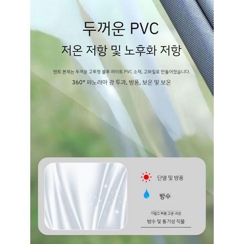 투명 돔 텐트: 특별한 공간을 연출하는 감성 캠핑의 완성