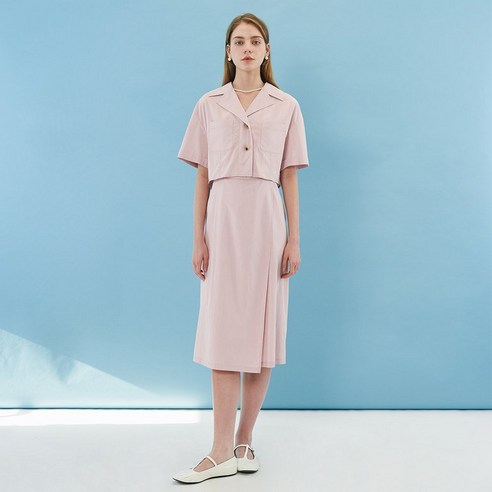 셔츠형 랩 원피스(OW3MCO526)