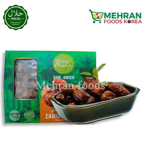 ROYAL Sun Dried Zahidi Dates (UAE) 1kg 자히디 대추야자, 1개