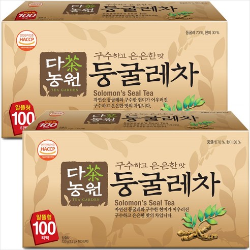 구수한둥굴레차 100티백 둥글레차티백 티백차 전통차, 100개입, 1개