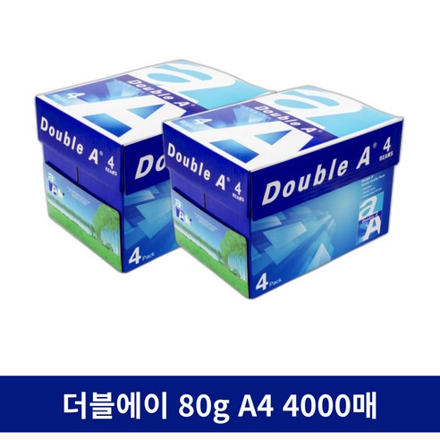 더블에이 80g 복사용지 2000매, 2박스, A4 a4복사용지80g