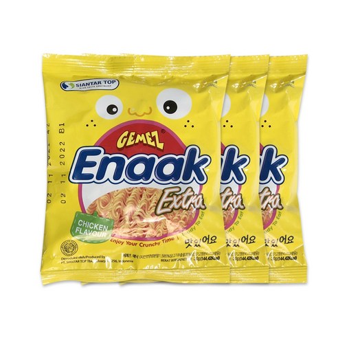 시안타탑 게메즈 에낙 라면과자, 30g, 3개