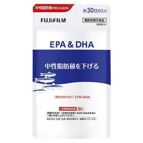 후지필름 EPA & DHA 중성 지방 수치를 낮추다, 1개, 240정