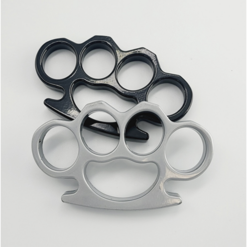 1+1 호신용 고강도 합금 너클, 블랙, 2개