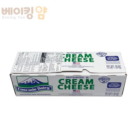 캘리포니아 캐스케이드 크림치즈 미국산 + 아이스박스포함, 1.36kg, 1개