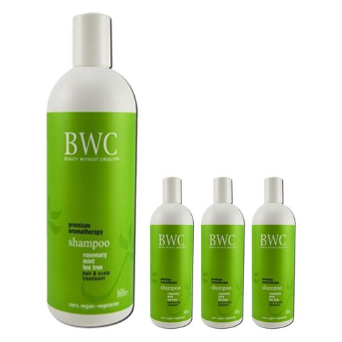 BWC 로즈마리 민트 티트리 샴푸, 473ml, 4개