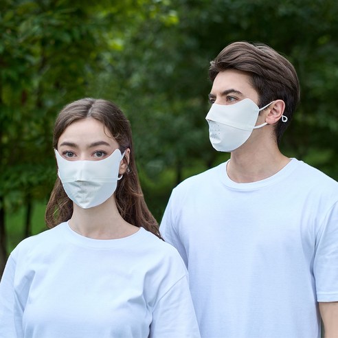 히포 UV 자외선차단 골프 자전거 스포츠 낚시 마스크, 화이트