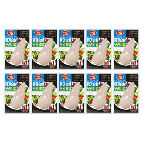창억떡 하림 닭가슴살 오리지널 100g 10봉, 10개 Best Top3