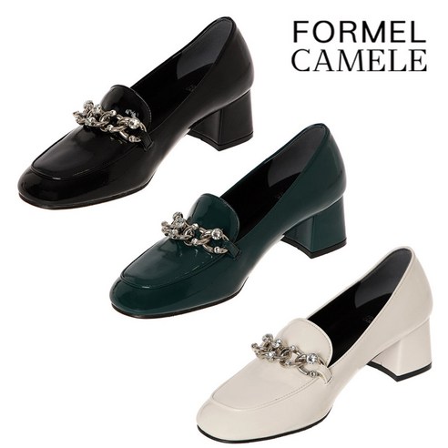 포멜카멜레 FORMEL CAMELE 체인 에나멜 펌프스 5CM 3종 택1 FJY1F1SP018 324278