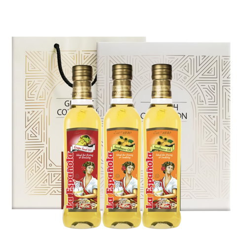 [에스파놀라]포도씨유1병+해바라기유2병 500ml 총3병 선물세트, 옵션선택