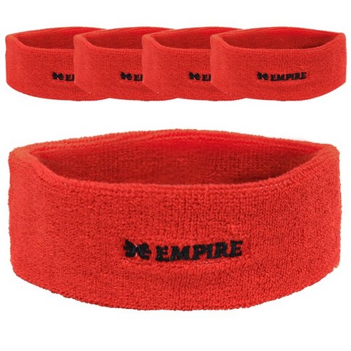 엠파이어 스포츠 헤어밴드 B4H 5p, 레드, 5개