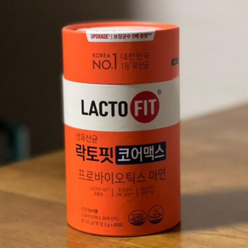 락토핏 종근당건강 생유산균 코어맥스, 2g, 120개